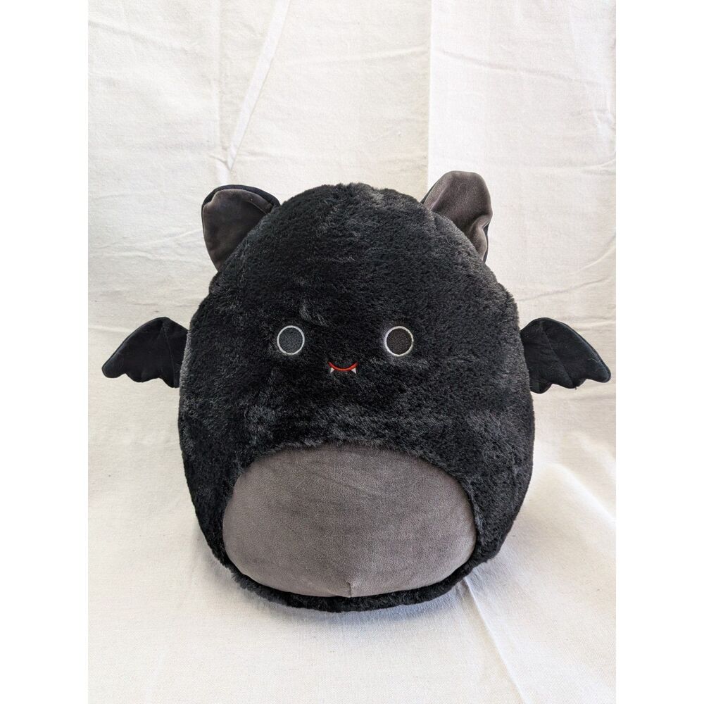 Black Bat Plush Halloween Goth Fuzzy Emily FuzzAMallows Squishmallows Jazwares